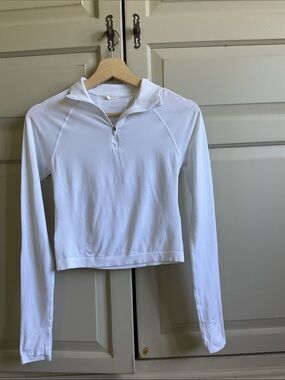 Athleta Momentum seamless Long-Sleeve Half-Zip Performance Top. Xxs. Excellent.